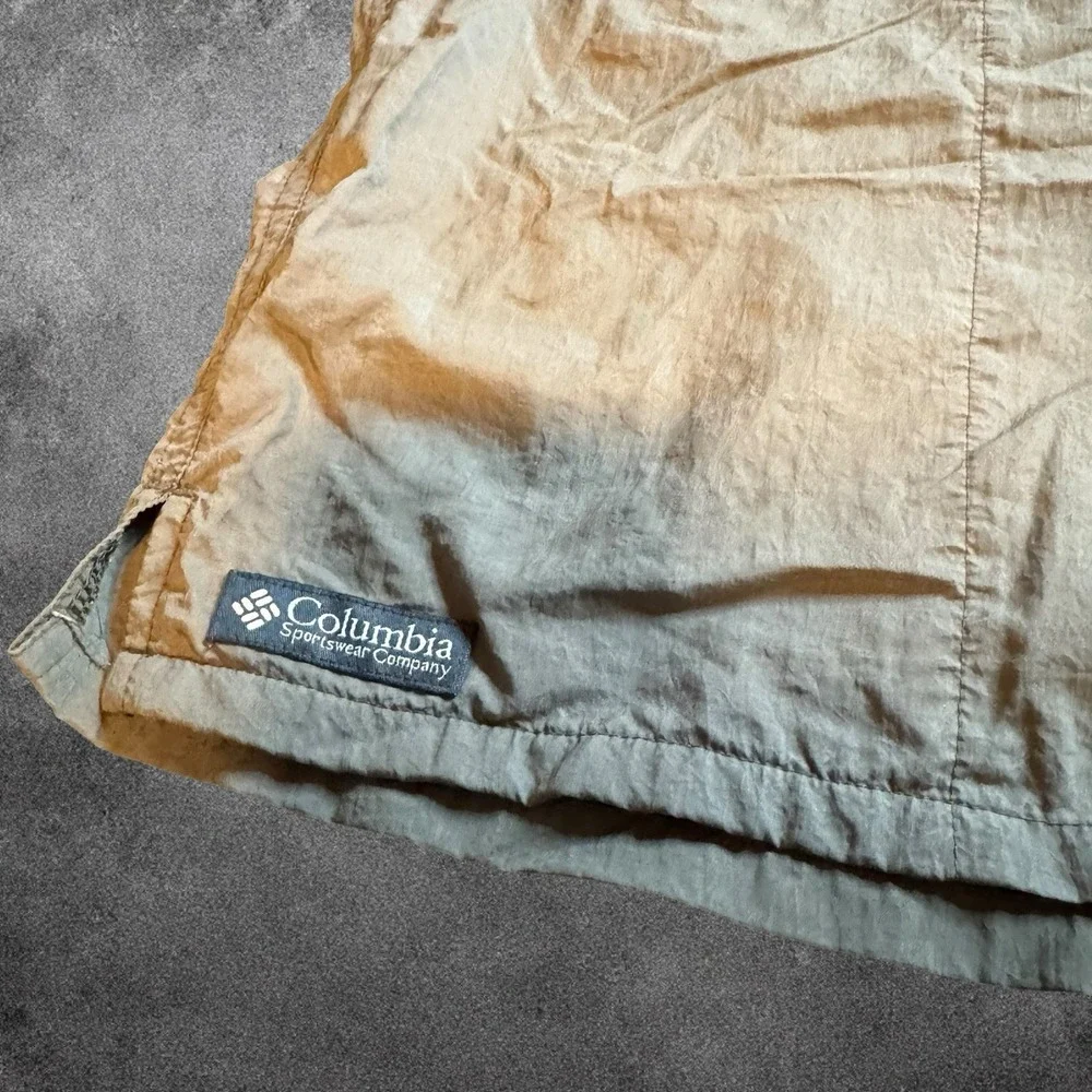 Columbia Mens Swim Trunks Large L Nylon Mesh‎ Lined Gray Outdoor Fishing Shorts